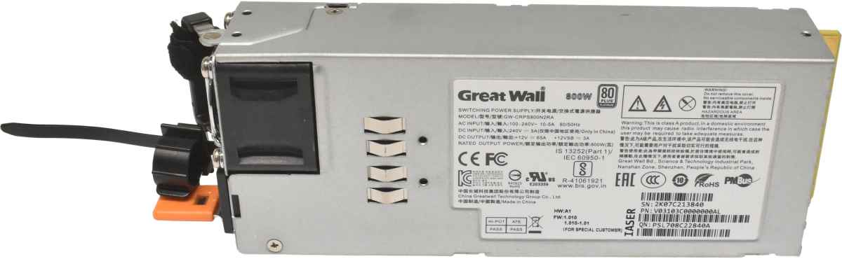 Great Wall Netzteil Power Supply 800W GW-CRPS800N2RA Great Wall Netzteil Power Supply 800W GW-CRPS800N2RA