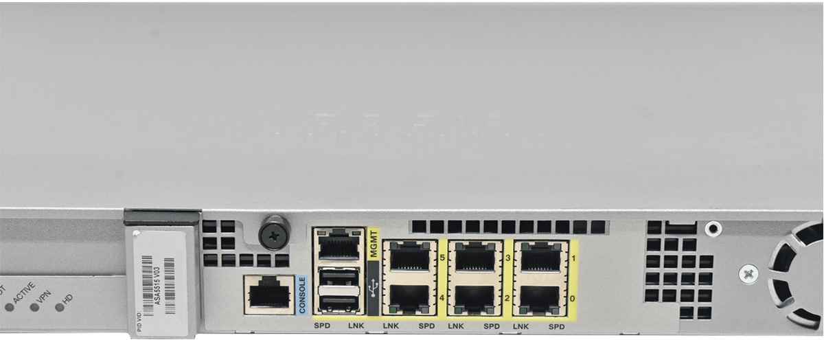 Cisco ASA 5515-X 6-Port Gigabit Ethernet Adaptive Security Appliance +Caddy no HDD