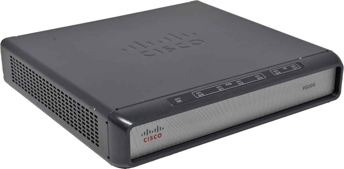 Cisco VG204 74-5701-01 Analog Voice Gateway - VoIP Telephone Adapter no PSU Cisco VG204 74-5701-01 Analog Voice Gateway - VoIP Telephone Adapter no PSU