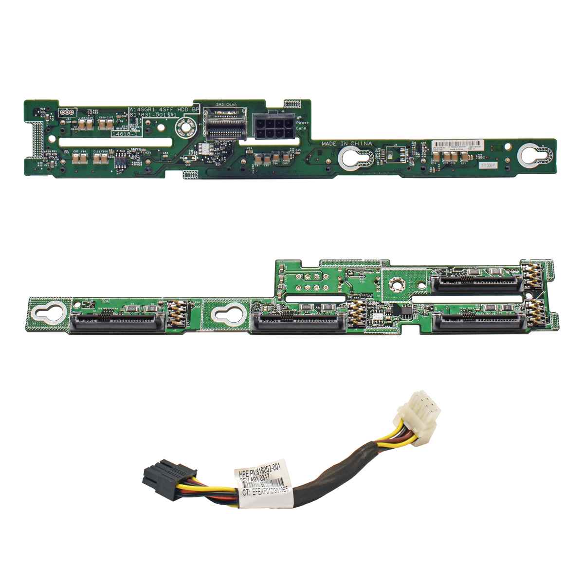 HP ProLiant DL20 G9 4 x 2,5" SFF Backplane 817830-001 823795-001+ Power Kabel HP ProLiant DL20 G9 4 x 2,5" SFF Backplane 817830-001 823795-001+ Power Kabel