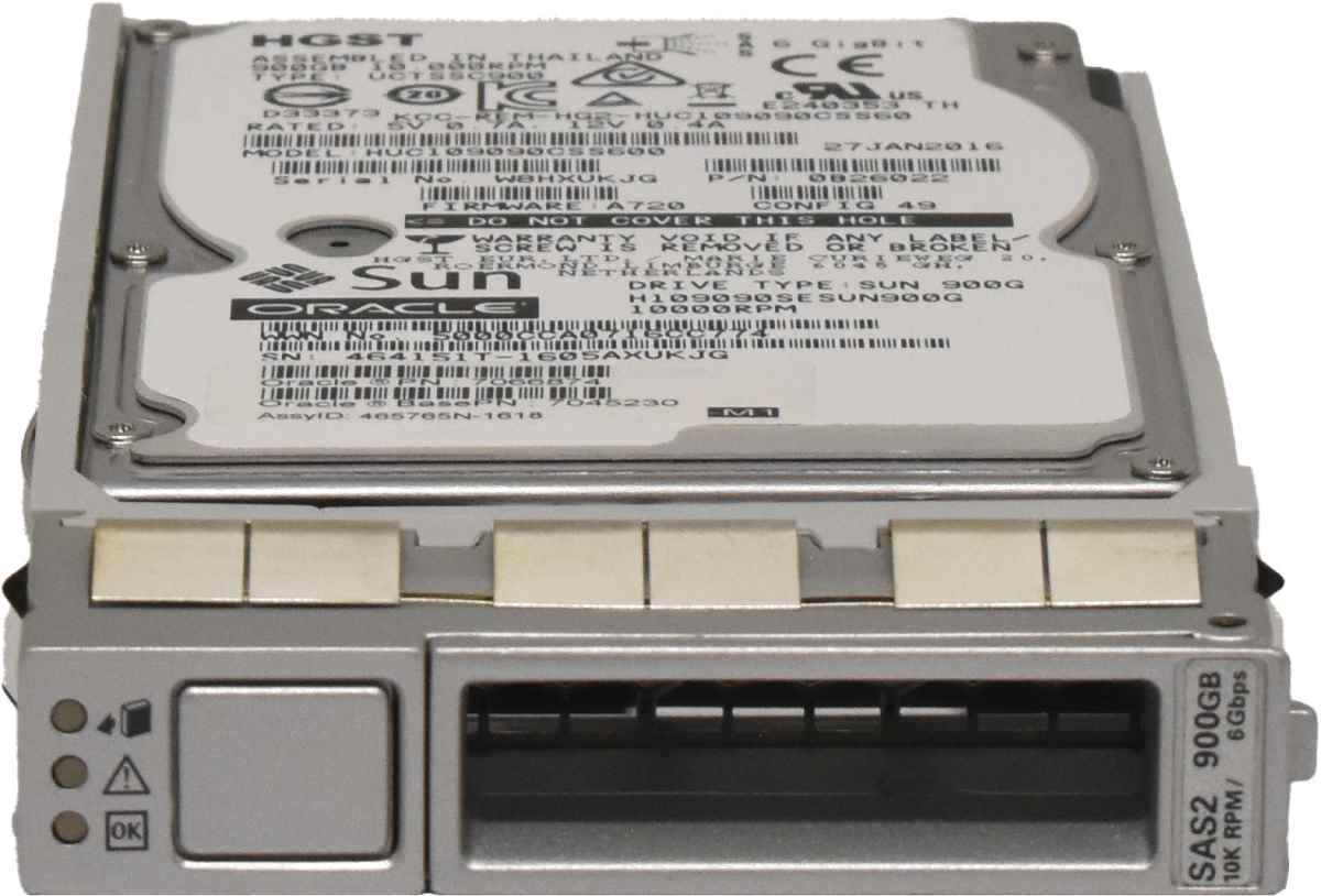 SUN ORACLE HGST 900GB 7066874 HUC109090CSS600 0B26022 6G 2.5" 10K SAS HDD with Chassy SUN ORACLE HGST 900GB 7066874 HUC109090CSS600 0B26022 6G 2.5" 10K SAS HDD with Chassy