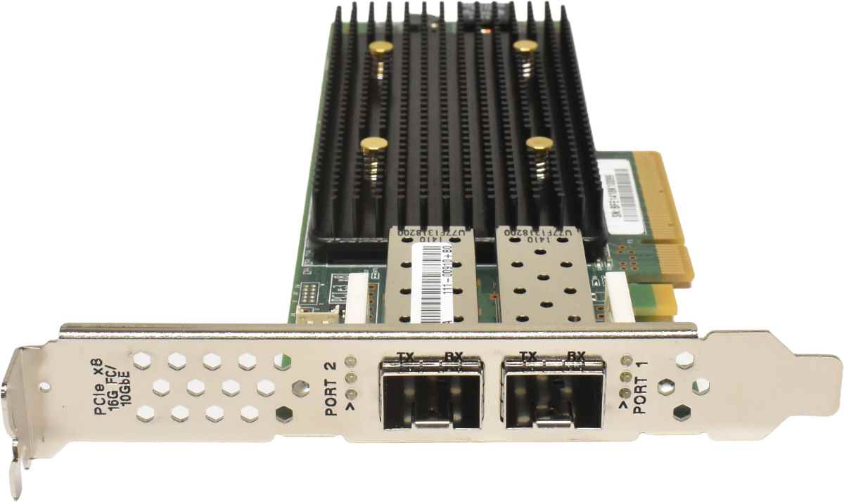NetApp Qlogic QLE2672 111-00910+B0 Dual-Port SFP+ 16G FC Server Adapter PCle x8 FP