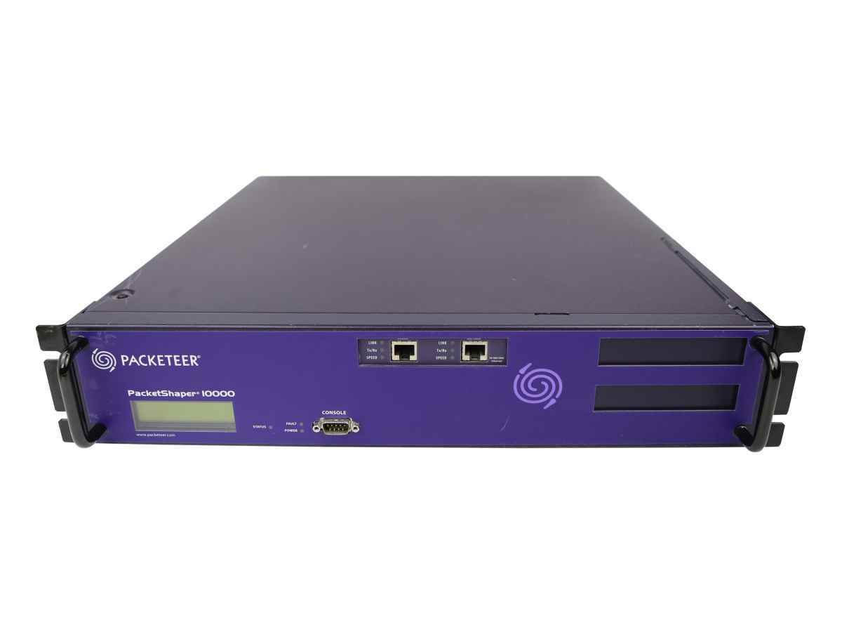 Blue Coat Packeteer PacketShaper 10000 PS10000G-L200M-2000 2x PSU no HDD Blue Coat Packeteer PacketShaper 10000 PS10000G-L200M-2000 2x PSU no HDD
