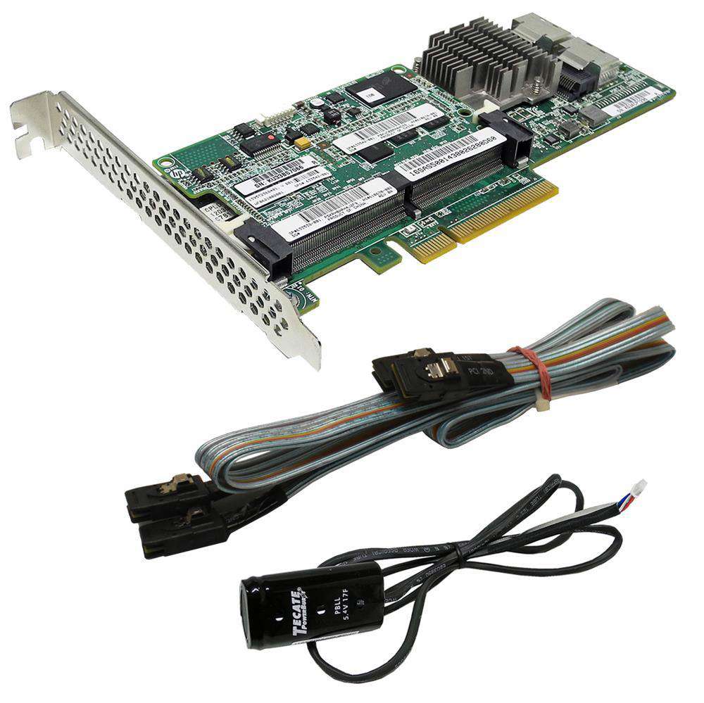 HP-Smart-Array-P420-6G-SAS-RAID-Controller-633538-001.jpg HP Smart Array P420 6G SAS RAID Controller 633538-001 +1GB Cache +SAS Cable +BBU FP