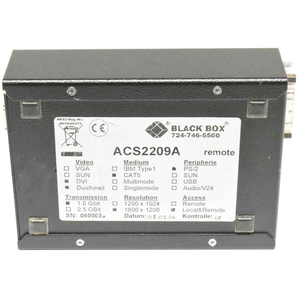 Black Box ACS2209A REMOTE Unit B-WARE without 5V Power Supply Black Box ACS2209A REMOTE Unit B-WARE without 5V Power Supply