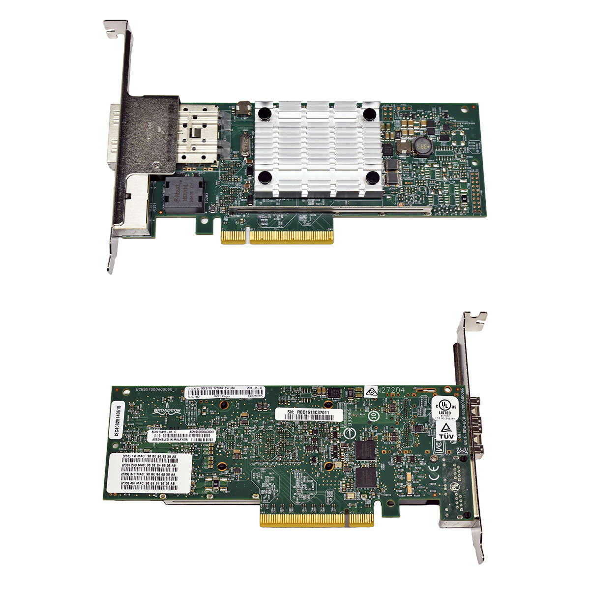 IBM-Netzwerk-Karte-10Gb-SFP-1Gb-Ethernet-Adapter-P-006.jpg IBM Netzwerk Karte 10Gb SFP 1Gb Ethernet Adapter PCIe 4-Port 00E2719 FP