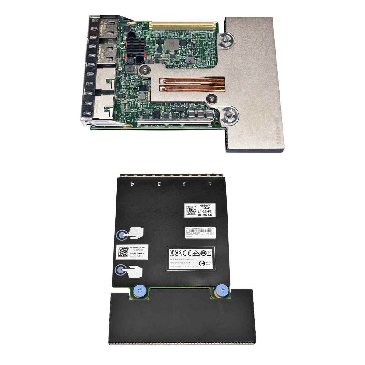 Dell 0NP9WY Broadcom 57416 4-Port 2x10G 2x1G Network Card BCM957416M4160DCT NEW Dell 0NP9WY Broadcom 57416 4-Port 2x10G 2x1G Network Card BCM957416M4160DCT