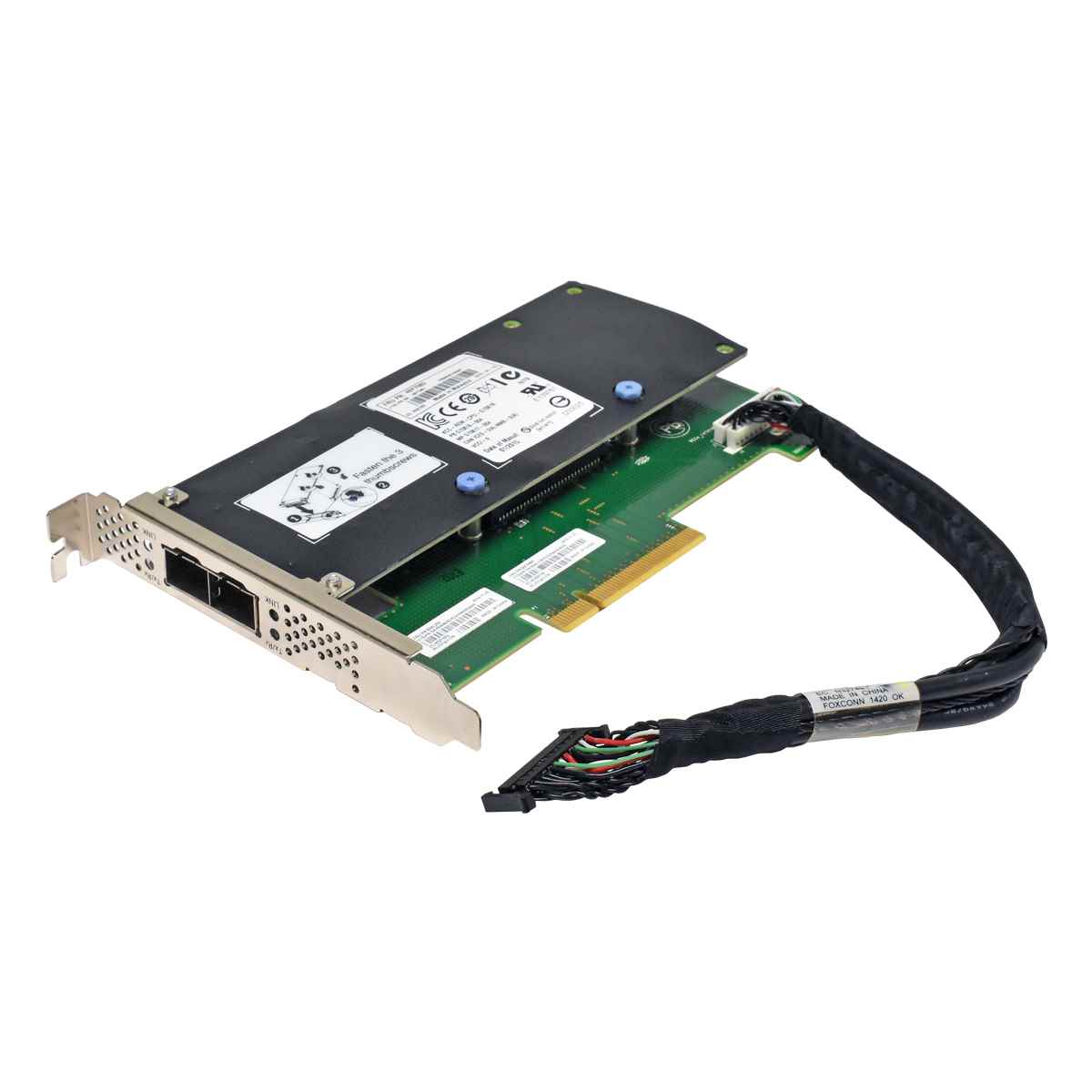 IBM SFP+ Netzwerkkarte Network Card 49Y7982 00AL292 00FK895 + Adapter + Kabel 46W6742 IBM SFP+ Netzwerkkarte Network Card 49Y7982 00AL292 00FK895 + Adapter + Kabel 46W6742