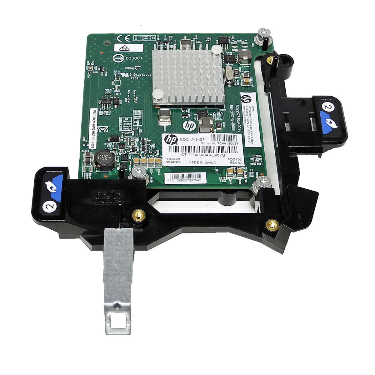 HP-FlexFabric-630M-2-Port-20GbE-Mezzanine-Card-700-002.jpg HP FlexFabric 630M 2-Port 20GbE Mezzanine Card 700074-001 701528-001 + Halterung