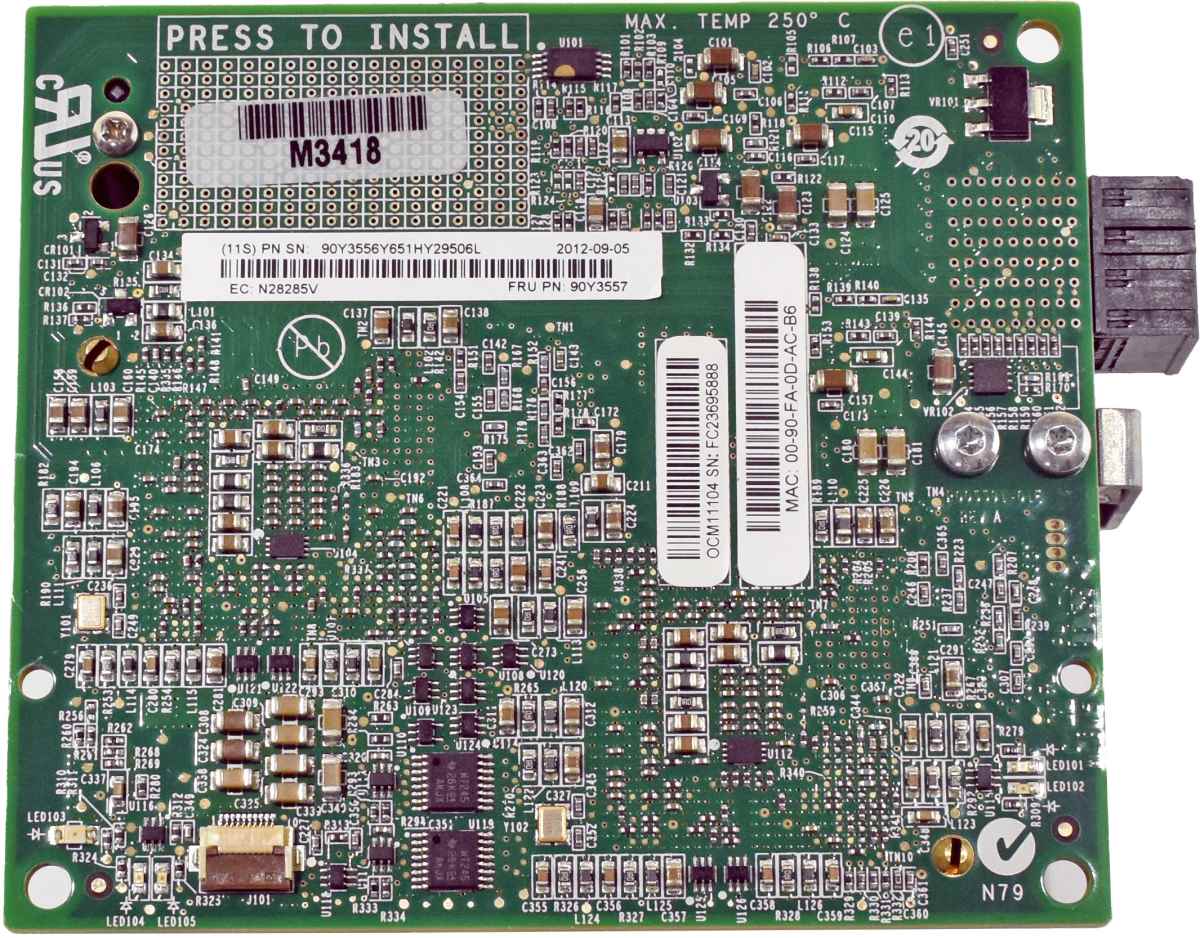 IBM Flex System 4x 10G Mezzanine Virtual Fabric Adapter CN4054 OCM11104 90Y3557
