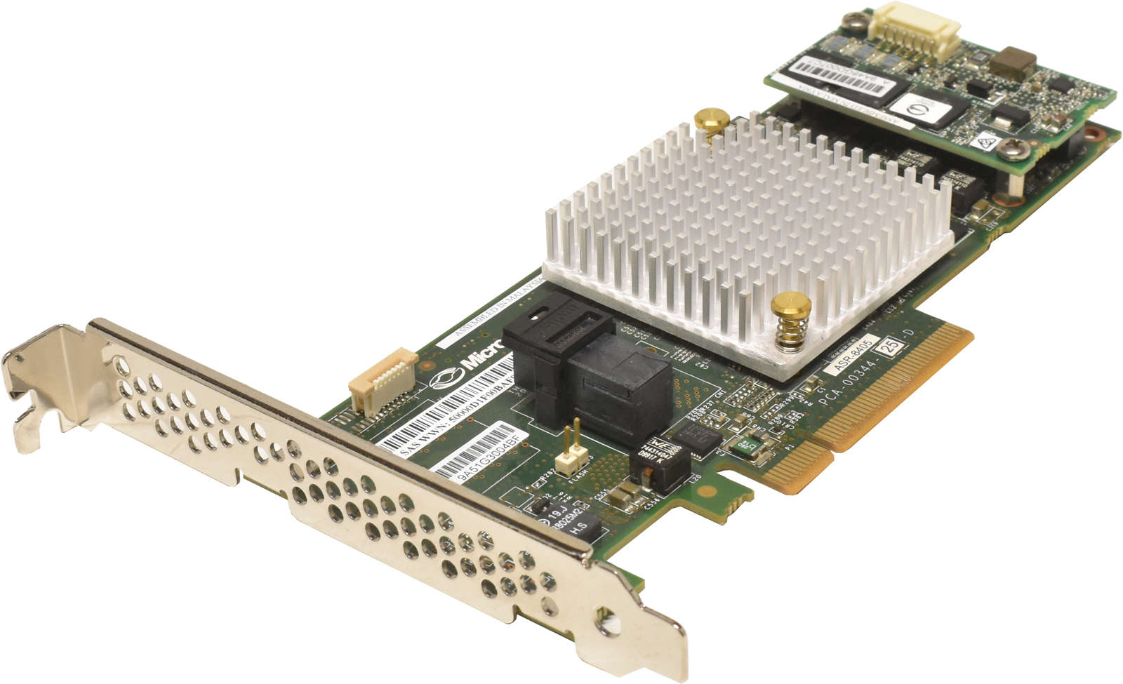 Adaptec-ASR-8405-Raid-Controller-12Gb-s-PCIe-x8-1G-003.jpg Adaptec ASR-8405 Raid Controller 12Gb/s PCIe x8 1GB mit BBU + 4x SATA/SAS Kabel
