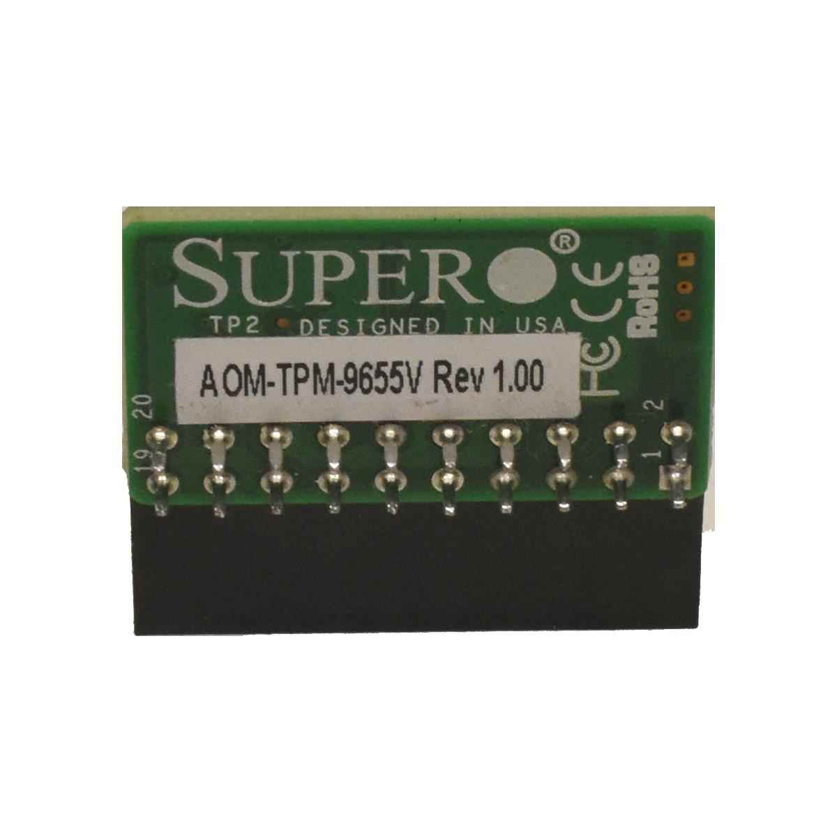 Supermicro Add on Module AOM-TPM-9655V vertical Rev 1.00 X9 X10 Supermicro AOM-TPM-9655V Add on Module vertical Rev 1.00 X9 X10
