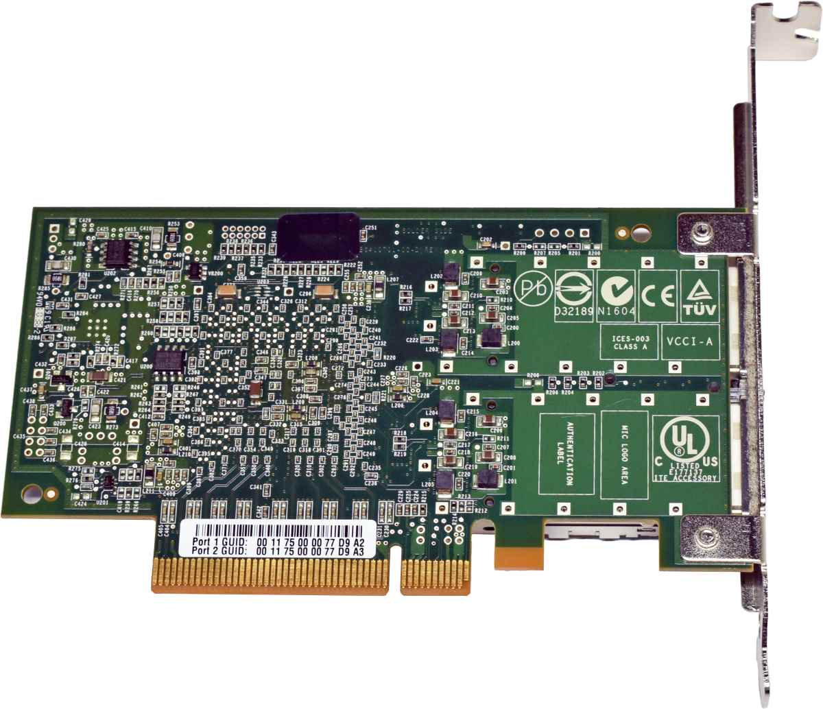 QLogic QLE7342 Dual-Port 40 GB QDR InfiniBand Server Adapter IB6410401-03 FP QLogic QLE7342 Dual-Port 40 GB QDR InfiniBand Server Adapter IB6410401-03 FP