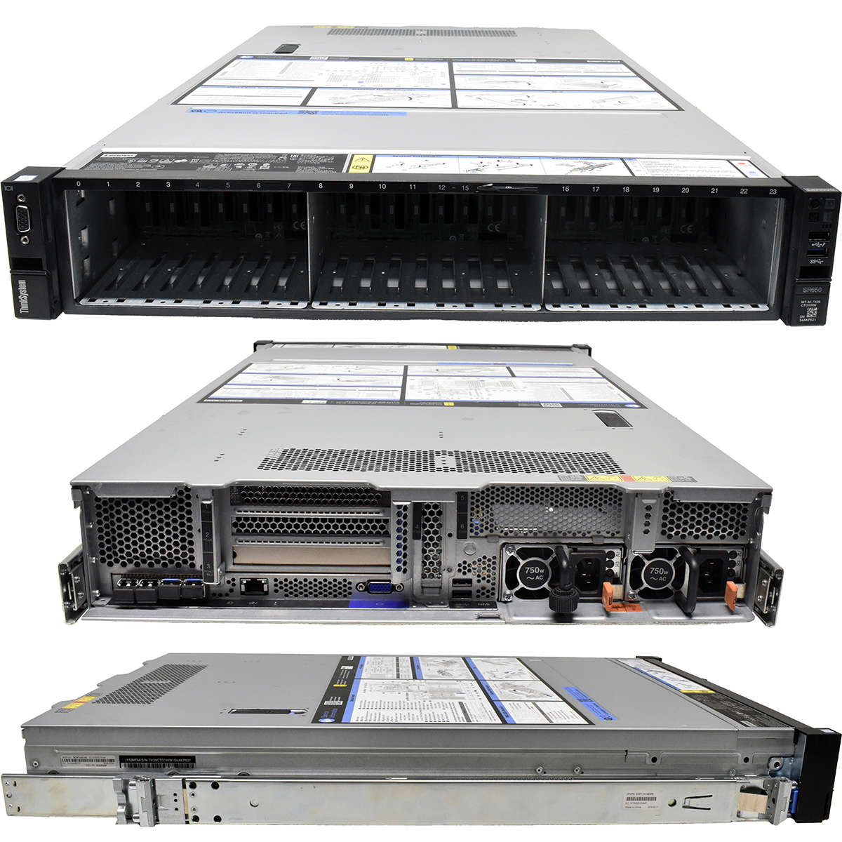 Lenovo-ThinkSystem-SR650-2x-Silver-4110-8C-2-1GHz-006.jpg Lenovo ThinkSystem SR650 2x Silver 4110 8C 2.1GHz 256GB PC4 930-24i 24x SFF 2x480GB M.2 Rails