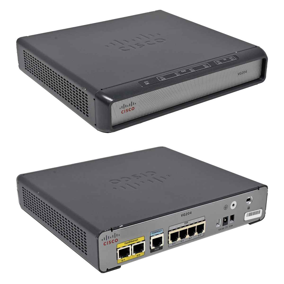 Cisco VG204 74-5701-01 Analog Voice Gateway - VoIP Telephone Adapter no PSU Cisco VG204 74-5701-01 Analog Voice Gateway - VoIP Telephone Adapter no PSU