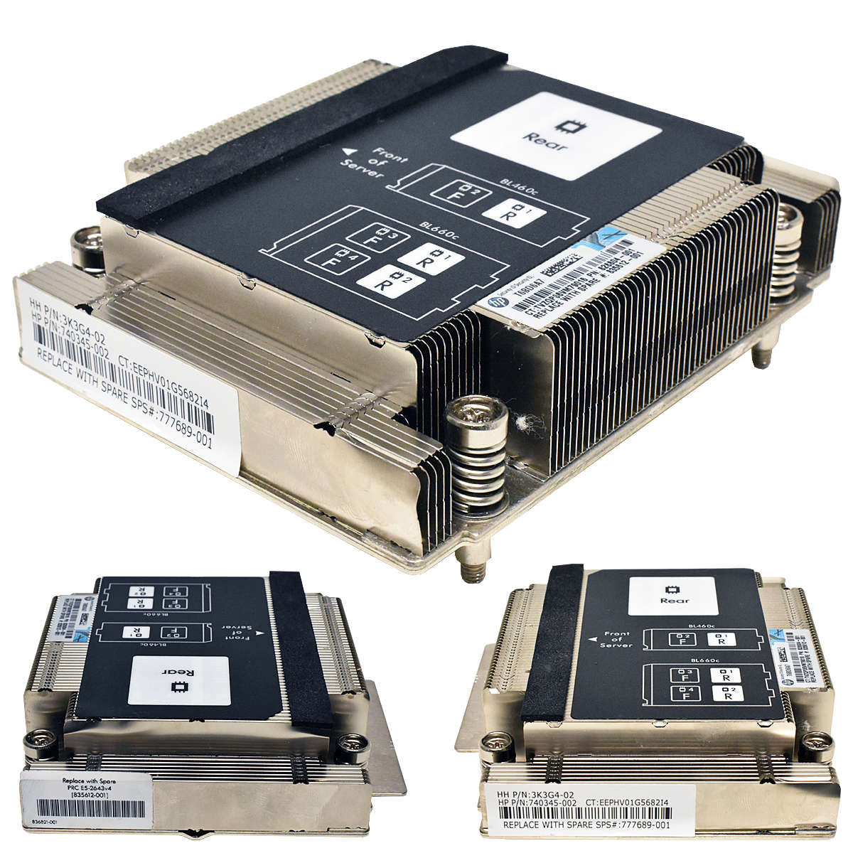 HP-ProLiant-BL460c-Gen9-CPU1-Heatsink-Kühler-PN-74-005.jpg HP ProLiant BL460c Gen9 CPU1 Heatsink / Kühler PN: 740345-002 777689-001