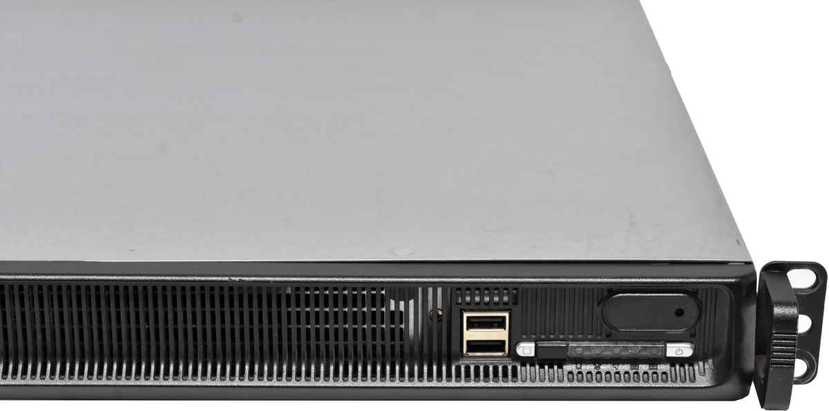 BHS Collax CX10708 Firewall Security Appliance +Rack Ears Front Panel broken no OS