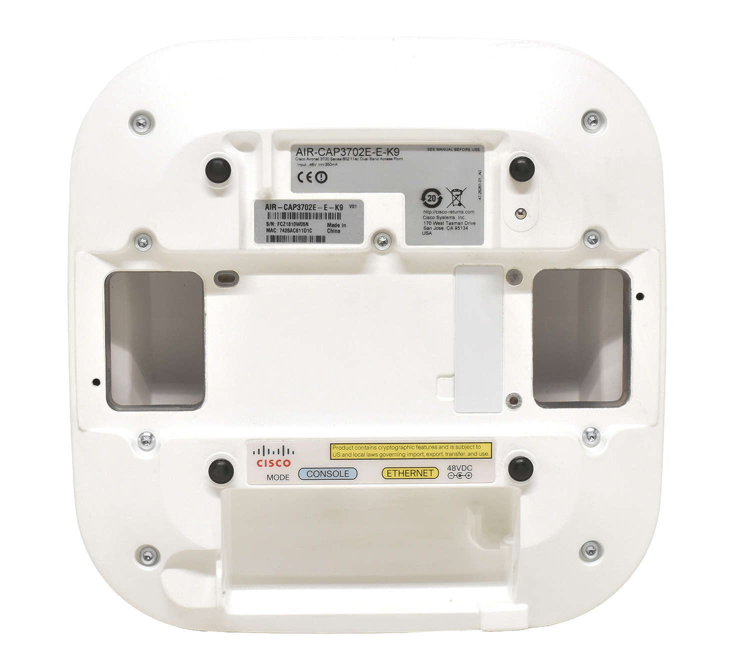 Cisco-AIR-CAP3702E-K-K9-Wireless-Access-Point-WiFi-005.jpg Cisco AIR-CAP3702E-K-K9 Wireless Access Point WiFi Dual-Band