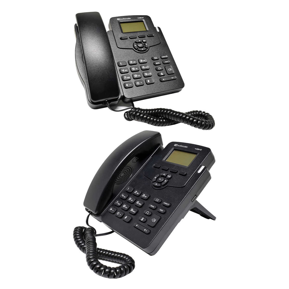 Audiocodes-405HD-IP-Phone-black-PoE-Systemtelefon-007.jpg Audiocodes 405HD IP Phone black PoE Systemtelefon GGWV00597 LCD Display +Stand