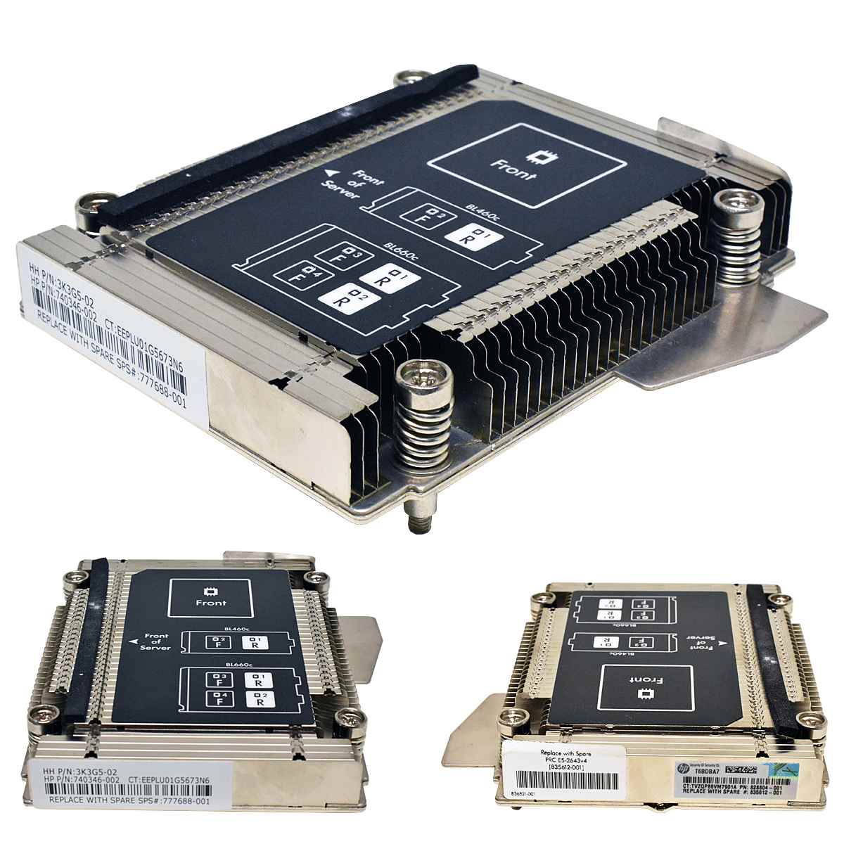 HP CPU 2 Heatsink / Kühler PN: 740346-002 777688-001 ProLiant BL460c Gen9 HP CPU 2 Heatsink / Kühler PN: 740346-002 777688-001 ProLiant BL460c Gen9