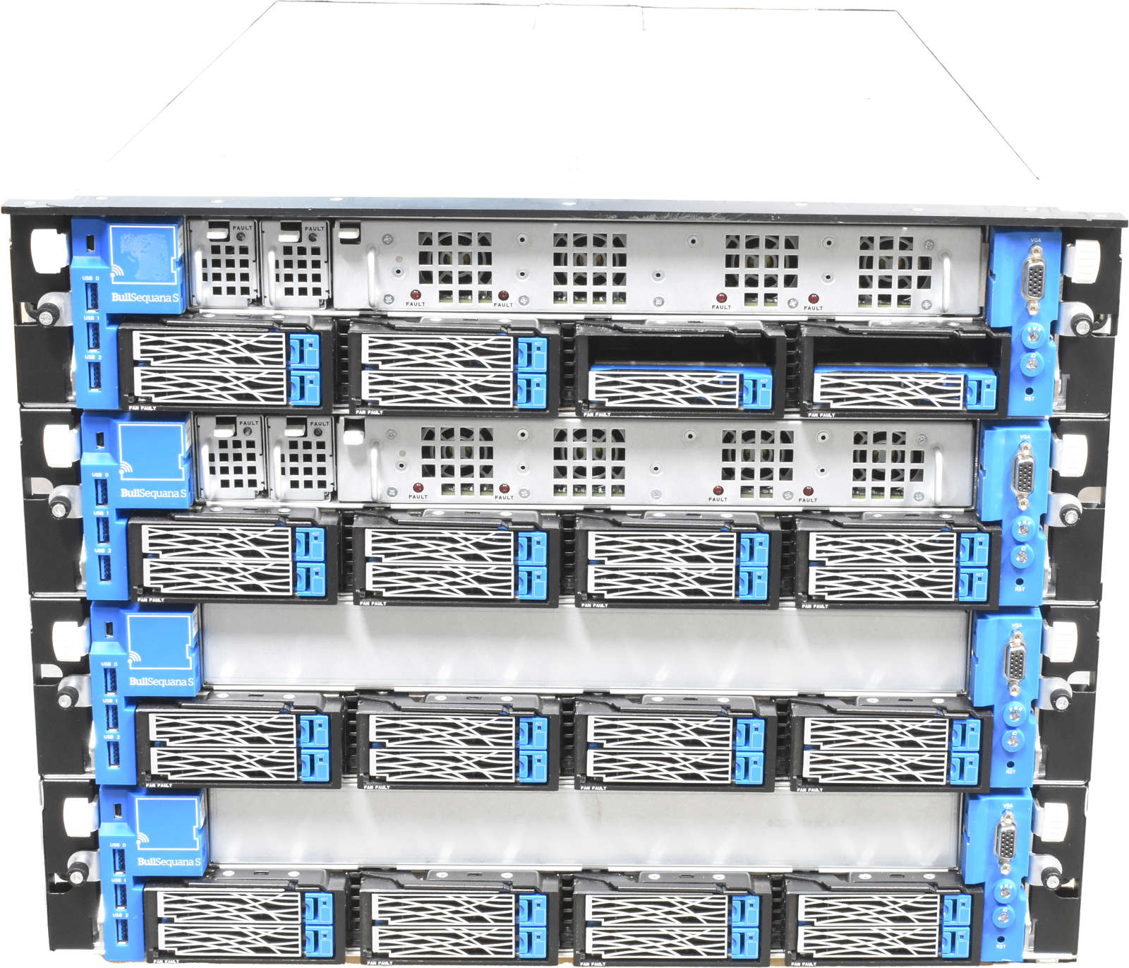 ATOS Bull Sequana S800 Blade System Chassis 4x MGMT Module 2x CX414A 40/56GbE Card 8x PSU 2000W 4x Blade