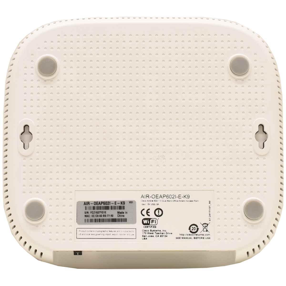 Cisco AIR-OEAP602I-E-K9 Point 802.11a g n OfficeExtend AP Cisco AIR-OEAP602I-E-K9 Point 802.11a g n OfficeExtend AP