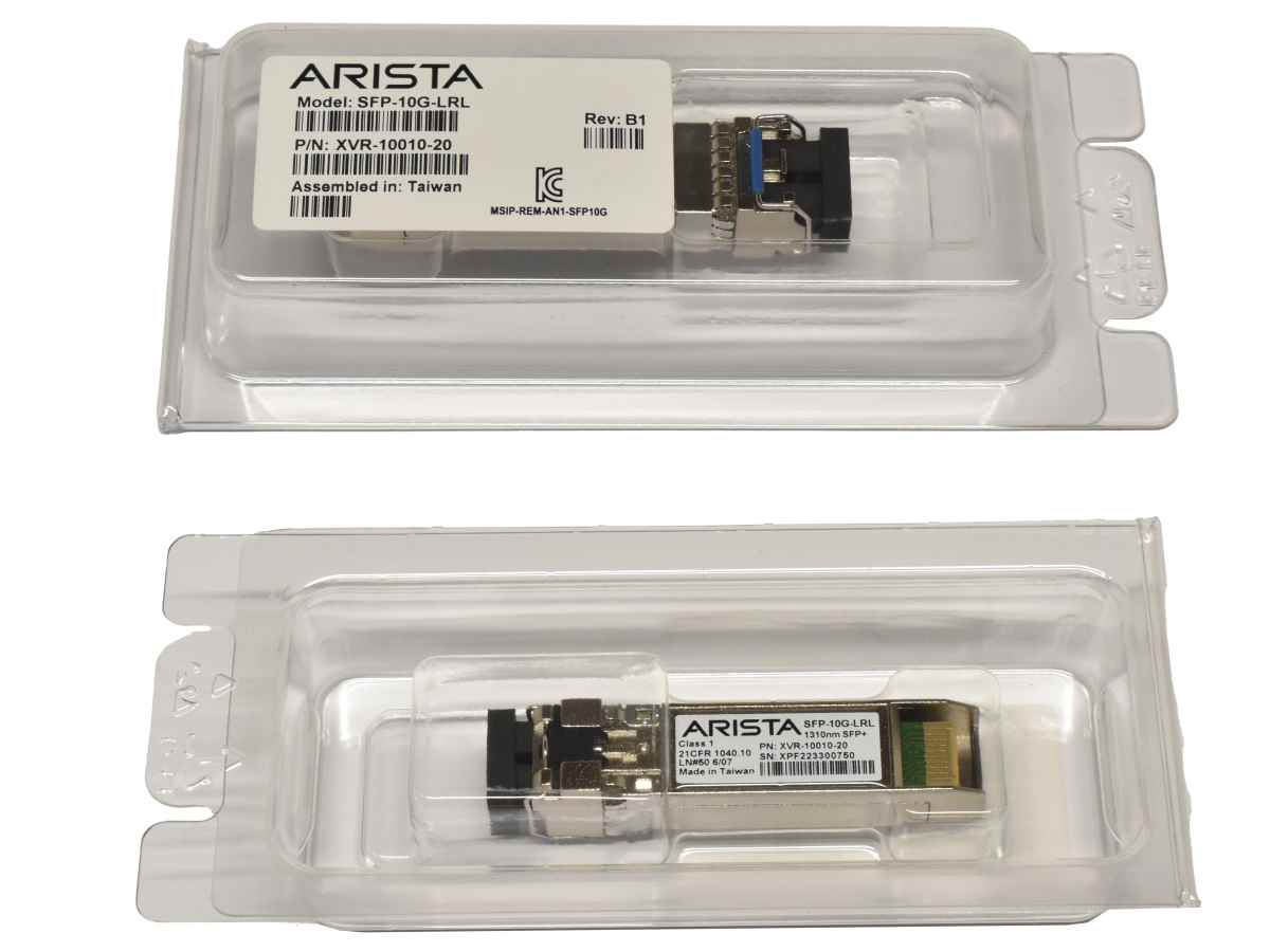 5x Arista Original GBIC SFP-10G-LRL 10Gbps SFP+ 1310nm 1km XVR-10010-20 Rev: B1 Neu