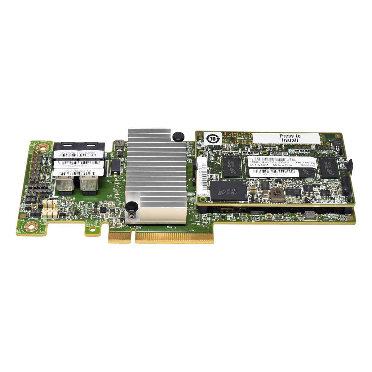 IBM ServeRAID M5210 12 Gb 1GB Cache RAID Controller 46C9111 44W3393 H3-25503-04E w/o Bracket