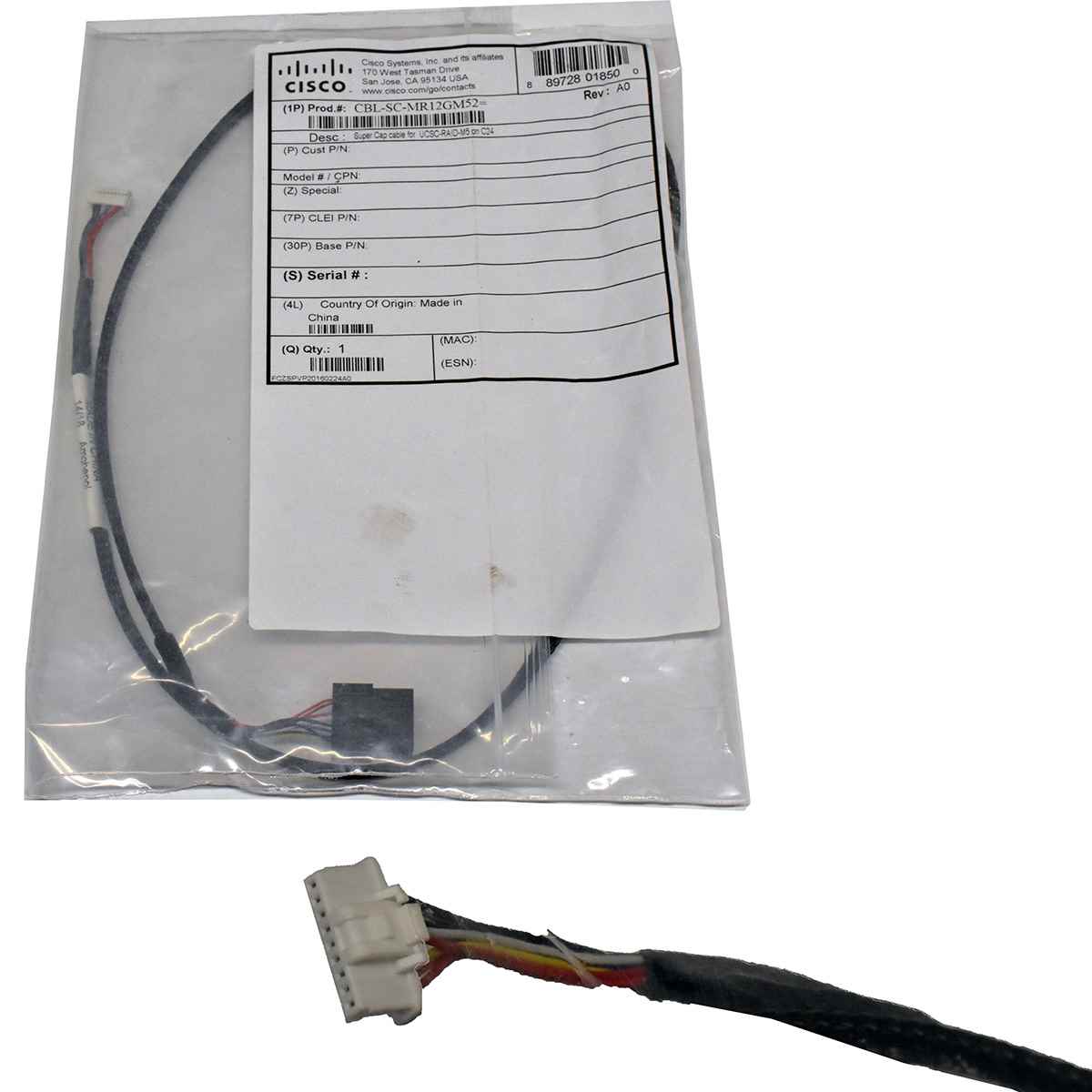 Cisco CBL-SC-MR12GM52 Super Cap Cache Power Cable for UCSC-M5 Cisco CBL-SC-MR12GM52 Super Cap Cache Power Cable for UCSC-M5