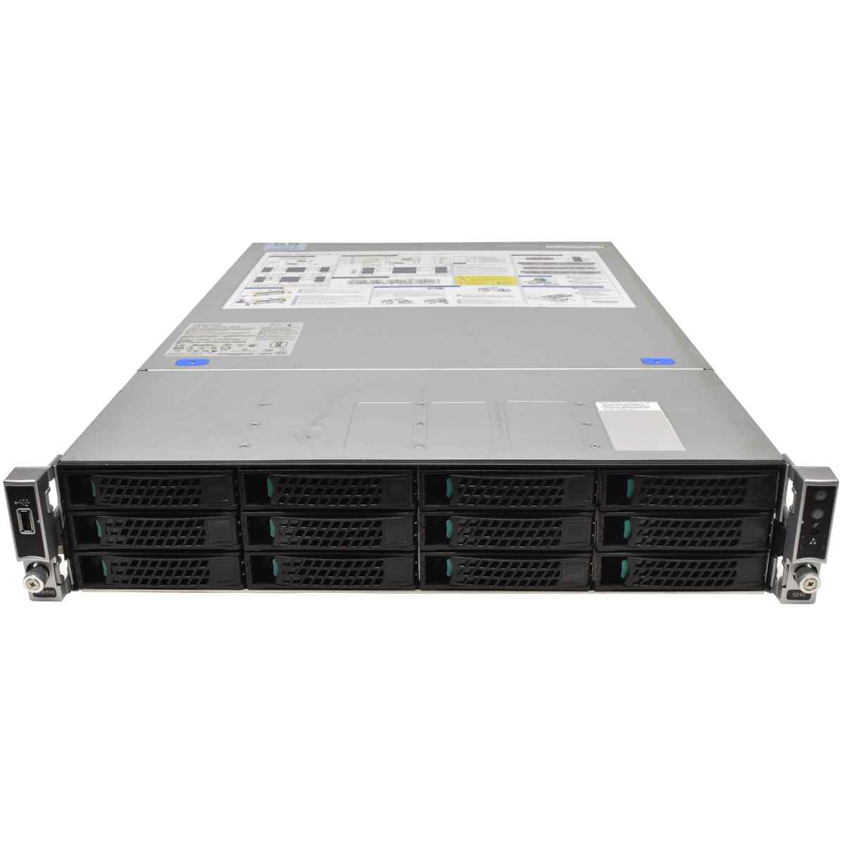 Veritas Server 2U Intel Board S2600WT 2x E5-2630 v3 64GB PC4 12x LFF 2x SFF McAfee Enterprise Security Manager 5700 no CPU no RAM 2x HS 12x 3,5 LFF + 2x 2,5 SFF