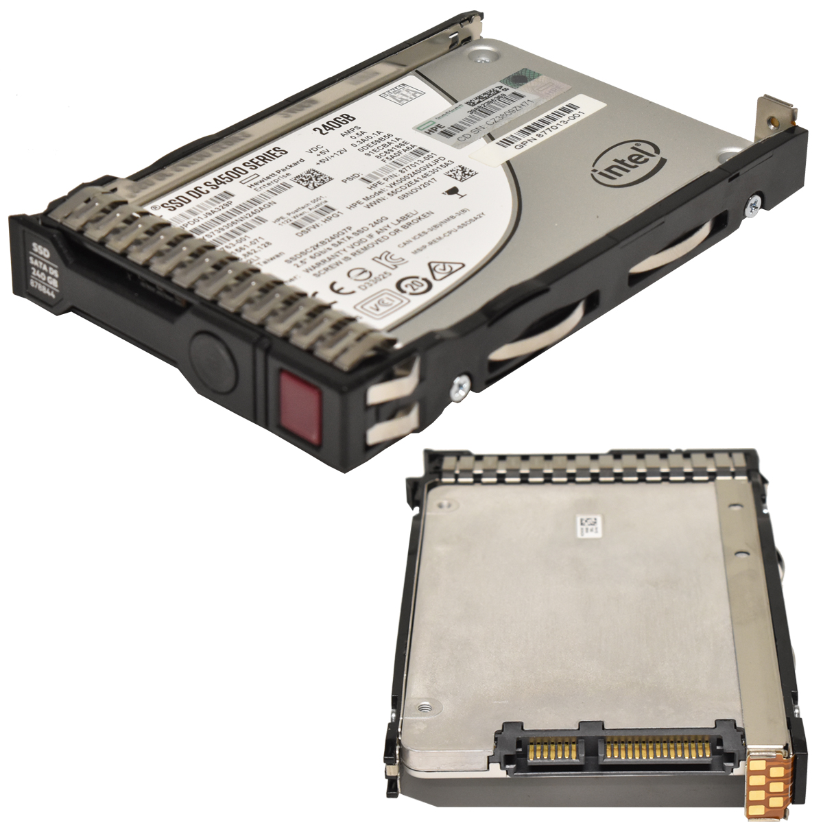 HPE Intel DC S4500 Series 240GB 2.5" 6G SATA SSD SSDSC2KB240G7P 877013-001