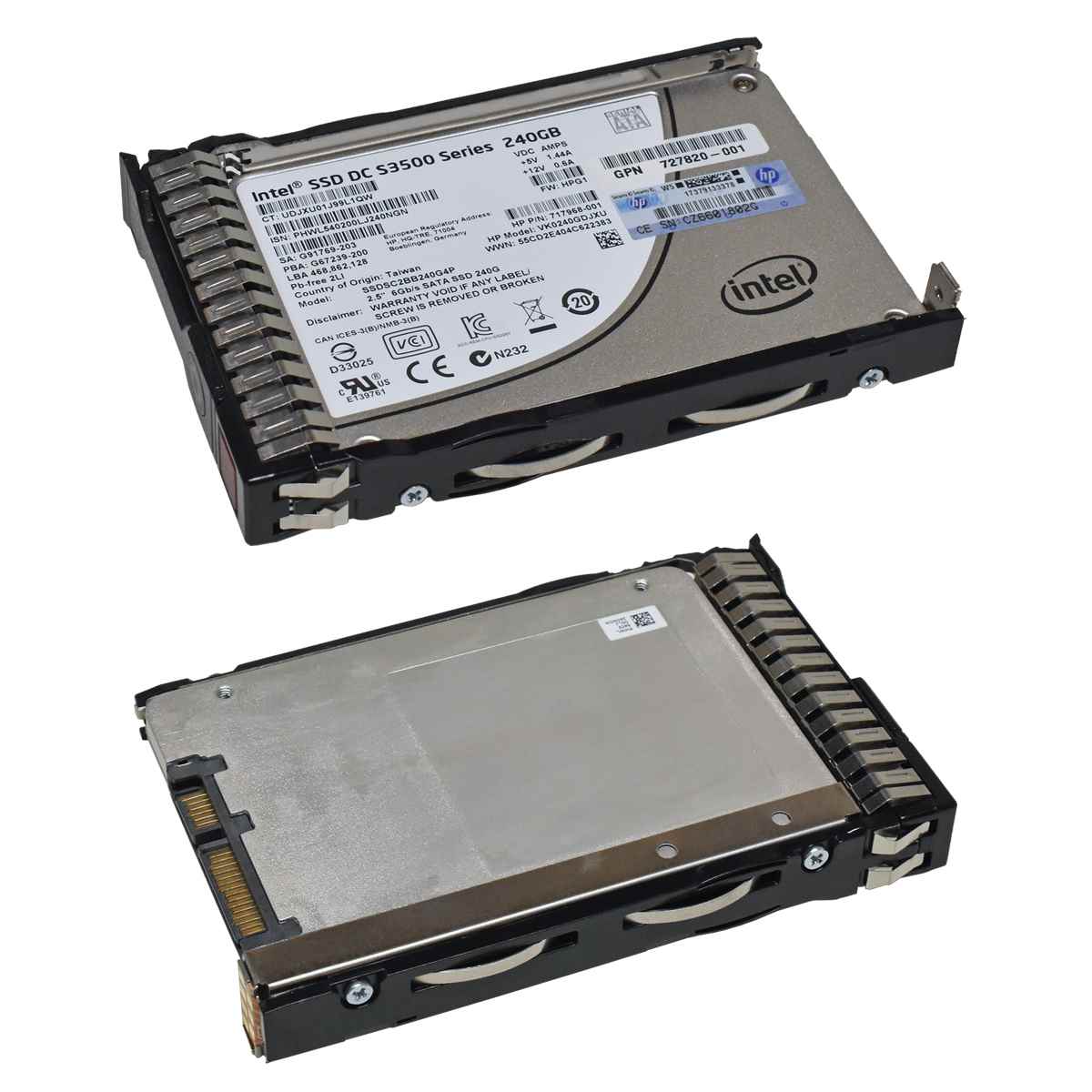 HP Intel SSD DC 3500 Series 240GB SATA III 6GB/s SSDSC2BB240G4P 718137-001 für ProLiant DL G8 G9 HP Intel SSD DC 3500 Series 240GB SATA III 6GB/s SSDSC2BB240G4P 718137-001 für ProLiant DL G8 G9