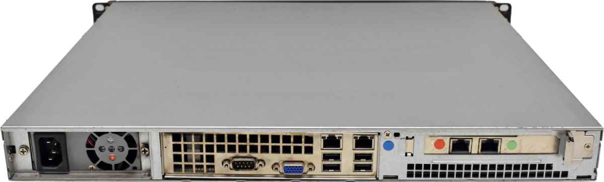 BHS Collax CX10708 Firewall Security Appliance +Rack Ears Front Panel broken no OS