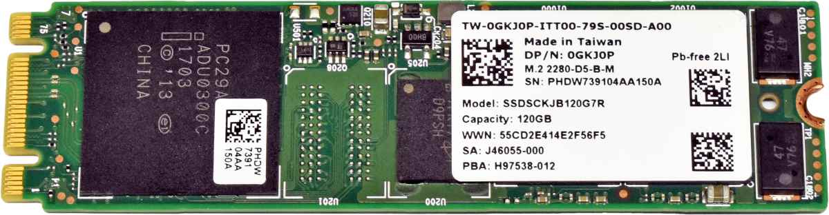 Dell Intel 0GKJ0P SSDSCKJB120G7R M.2 2280 120GB 6G SATA BOSS SSD