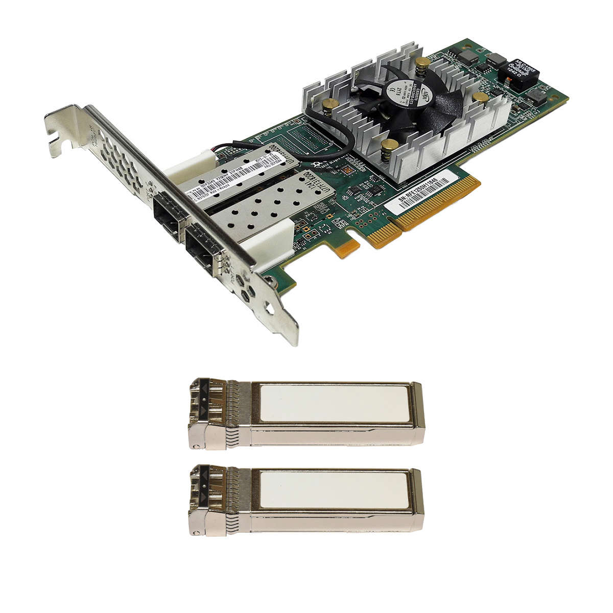 Lenovo QLogic QLE2662-LNVX Dual-Port 16Gb PCIe x8 FC Server Adapter 00Y3344 FP +2x GBICs