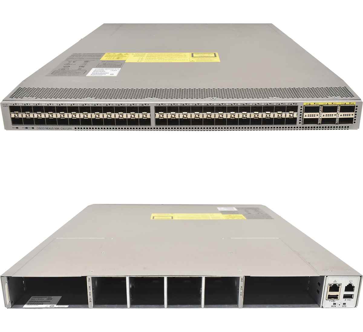 Cisco Switch Nexus N9K-C9372PX 48-Ports SFP+ 10G 6-Ports QSFP+ 40G No OS No PSU No FAN 800-43113-02