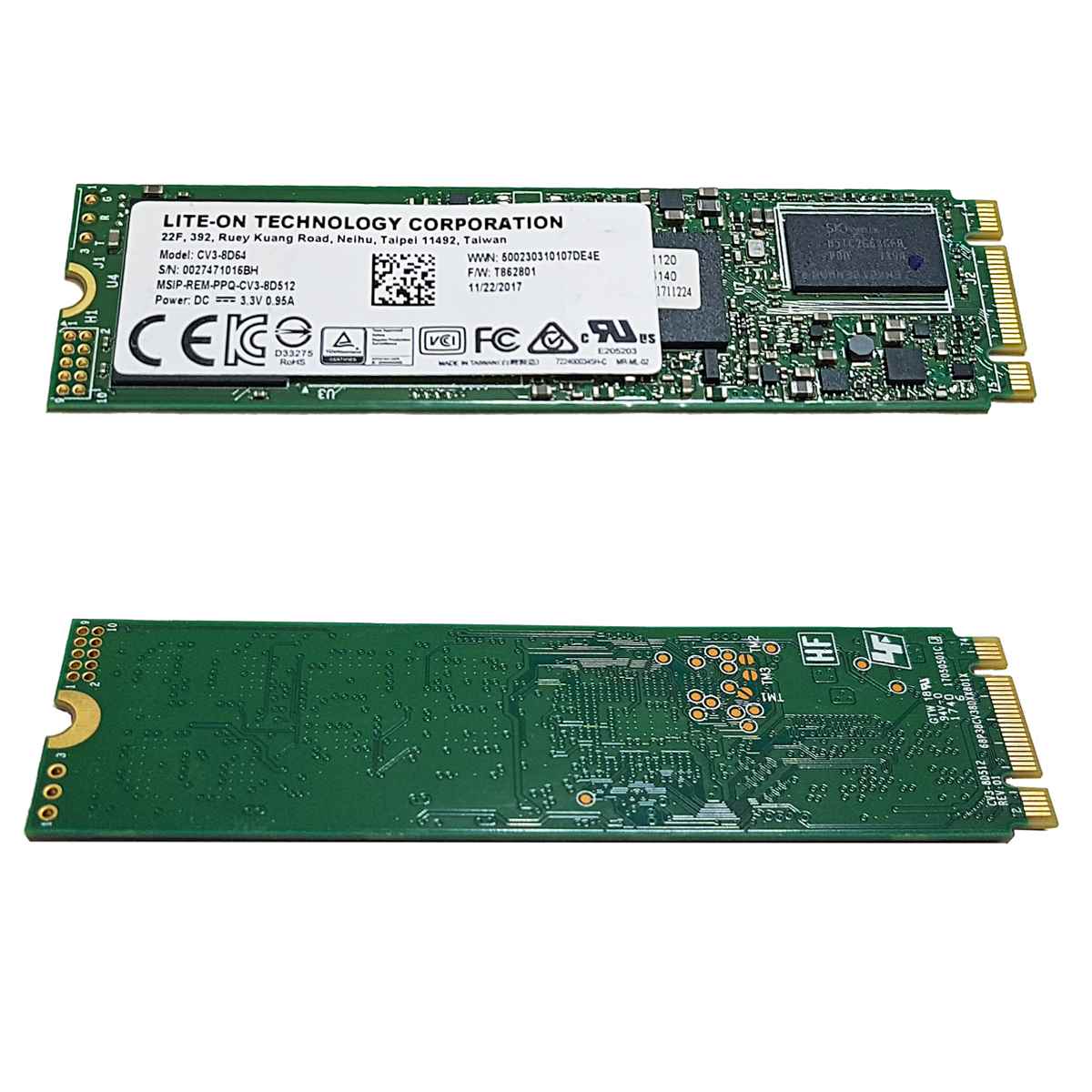 LITE-ON CV3-8D64 M.2 2280 SATA 64GB SSD Card for Laptops/Notebooks LITE-ON CV3-8D64 M.2 2280 SATA 64GB SSD Card for Laptops/Notebooks
