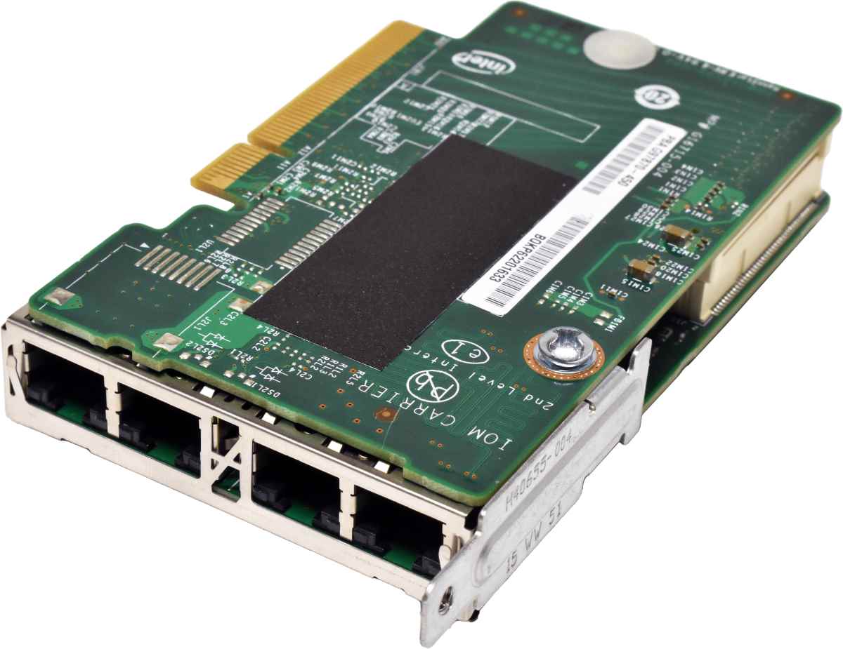 Intel G15234-350 Quad-Port RJ-45 GE NIC + Intel G97870-450 Carrier Card