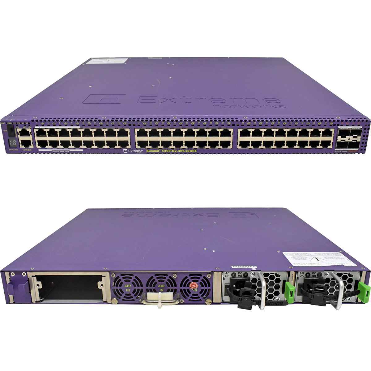 Extreme Summit X460-G2-48t-10GE4-Base 16702 48-Port RJ-45 GE Switch 4x 10G SFP+