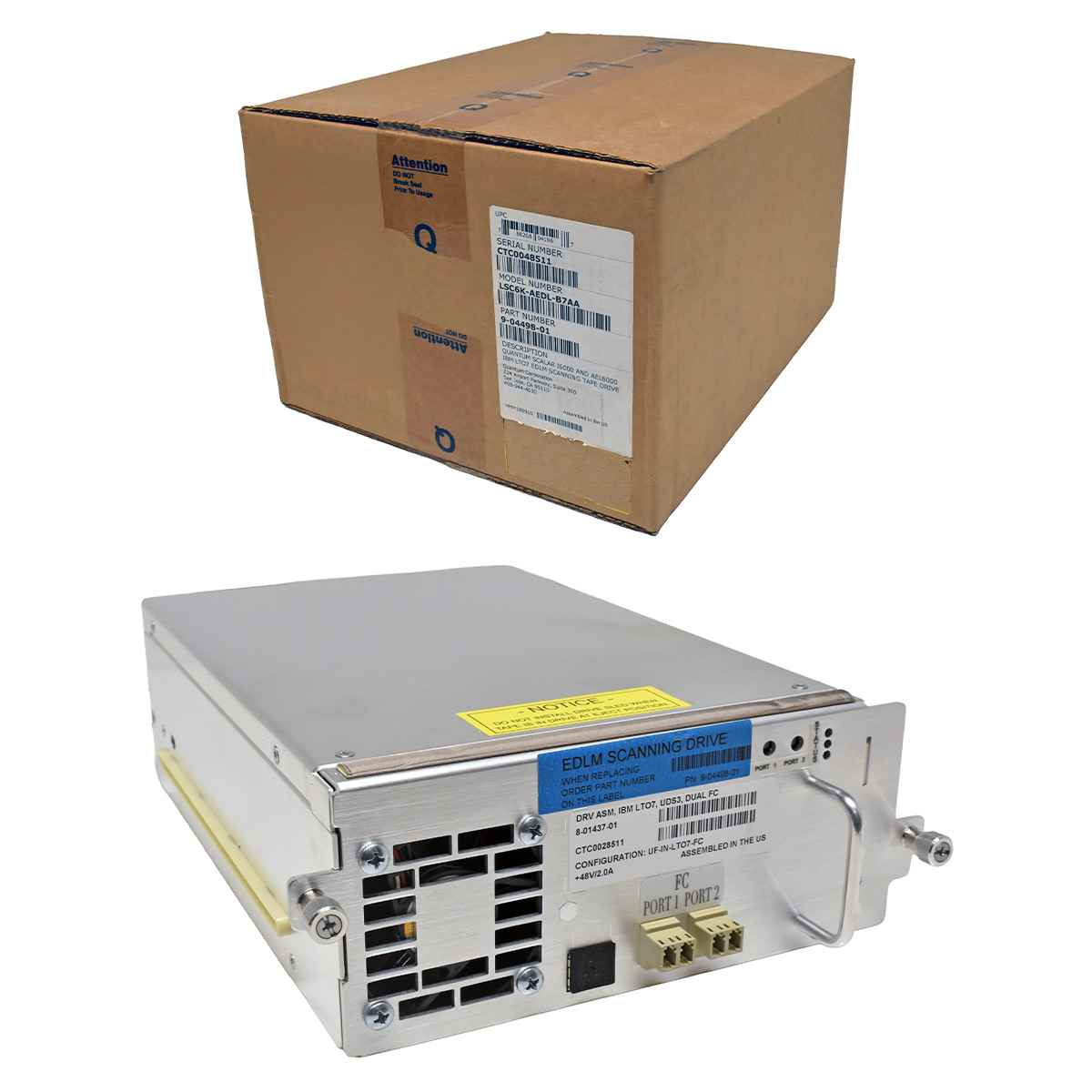 Quantum LSC6K-AEDL-B7AA 9-04498-01 8-01437-01 LTO-7 FH FC 8G LC Duplex Tape Drive for I600 AEL6000 NEW NEU Quantum LSC6K-AEDL-B7AA 9-04498-01 8-01437-01 LTO-7 FH FC 8G LC Duplex Tape Drive for I600 AEL6000 NEW NEU