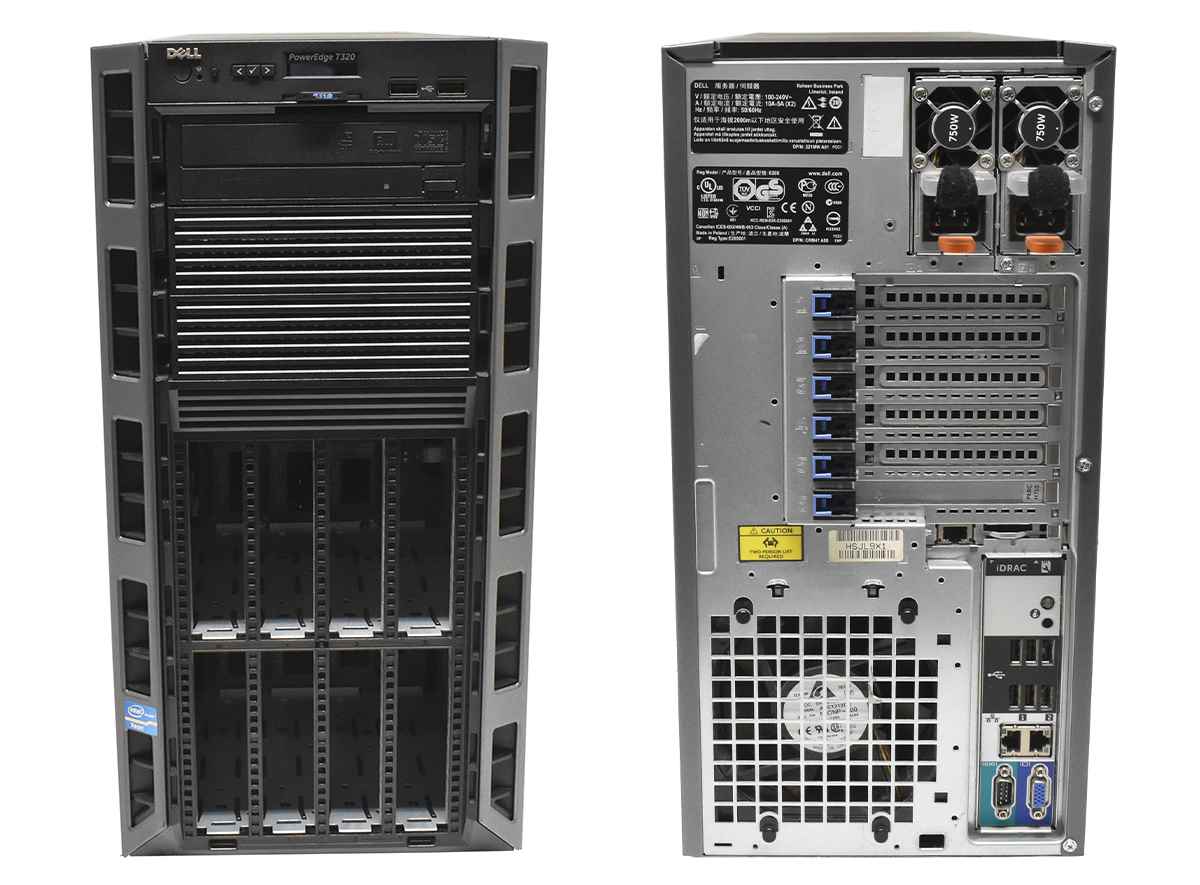 Dell PowerEdge T320 Tower XEON E5-2407 QC 2.20GHz 16GB RAM PERC H710 8Bay 3,5"