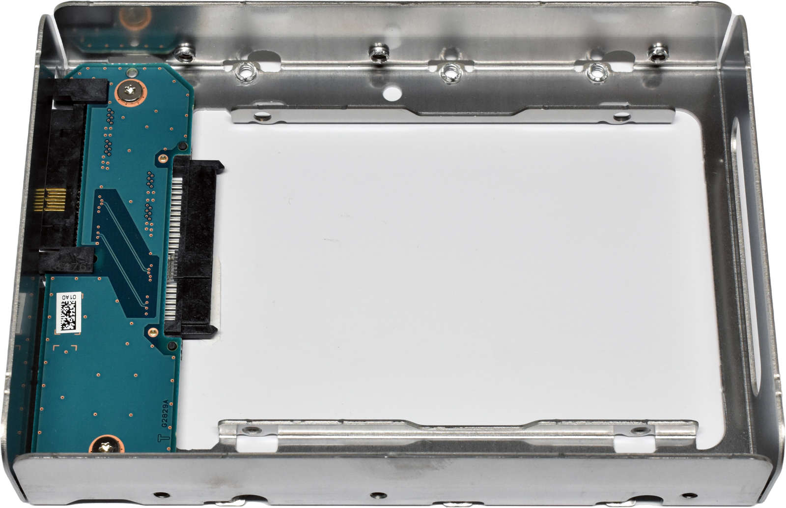 Toshiba-FKU23A-A5A002829010-3-5-to-2-5-SAS-SSD-Cad-004.jpg Toshiba FKU23A A5A002829010 3.5" to 2.5" SAS SSD Caddy / Adapter/ Interposer + srews