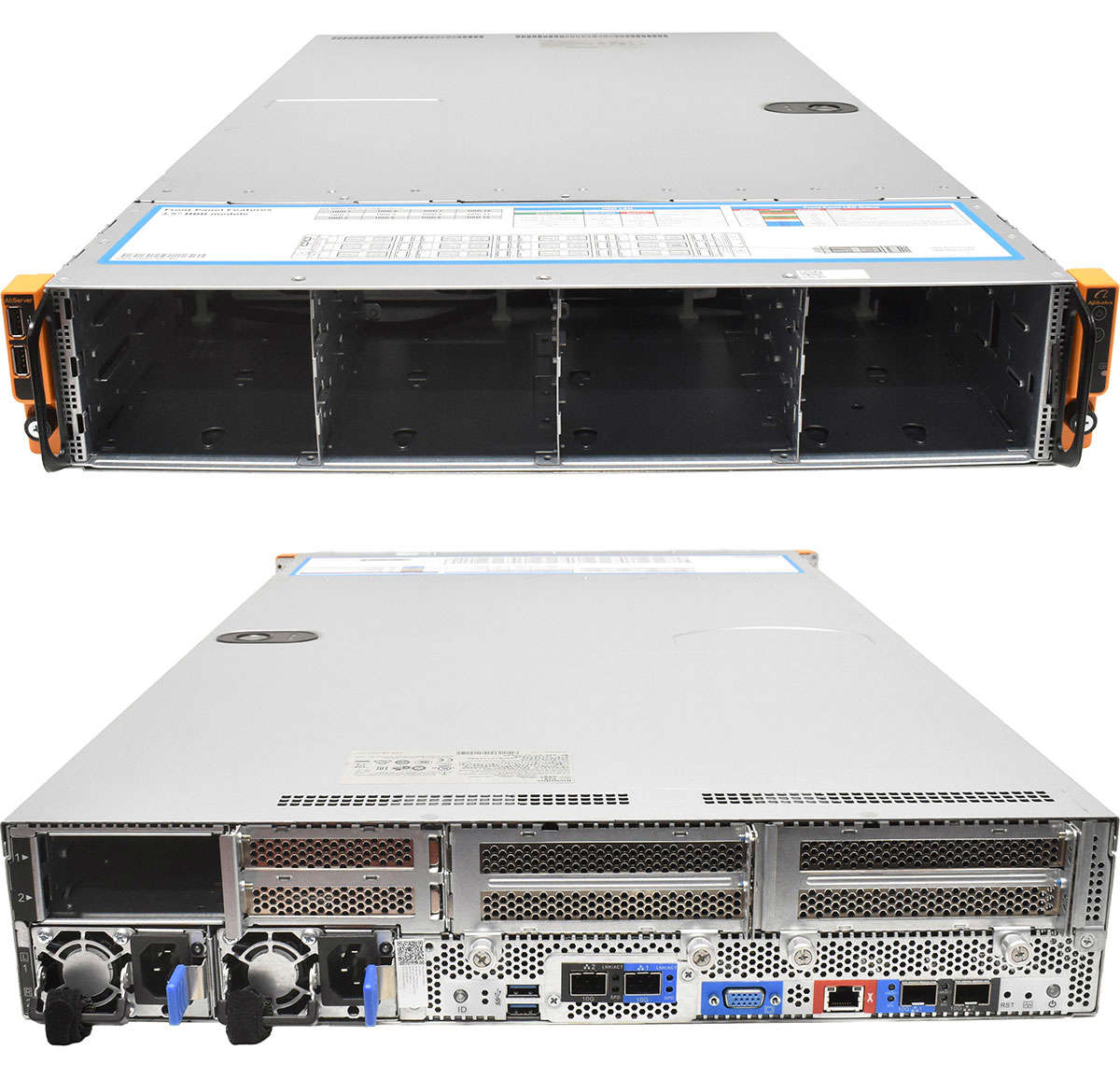 Aliserver Iventec SA5212H5 Thor01-2U 2x LGA-3647 2x SFP+ 2x Kühler No Backplane 2x Riser 2x 2,5 Bay Boss Card