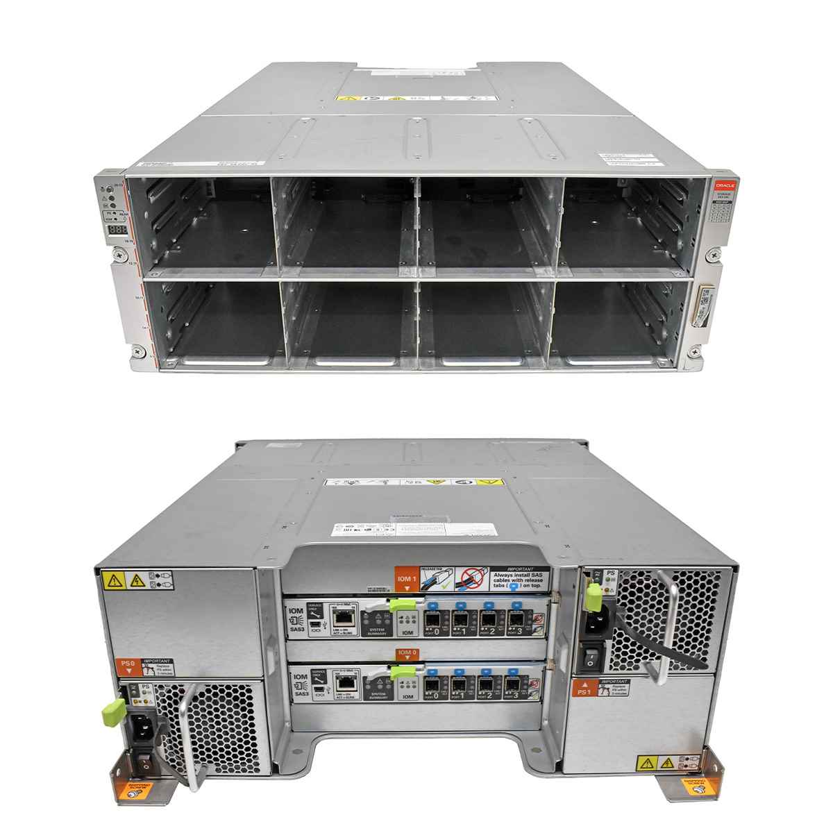 Oracle DE3-24C 24x 3.5" Storage 2x 12G SAS-3 IOM Controller 7318548 2x PSU