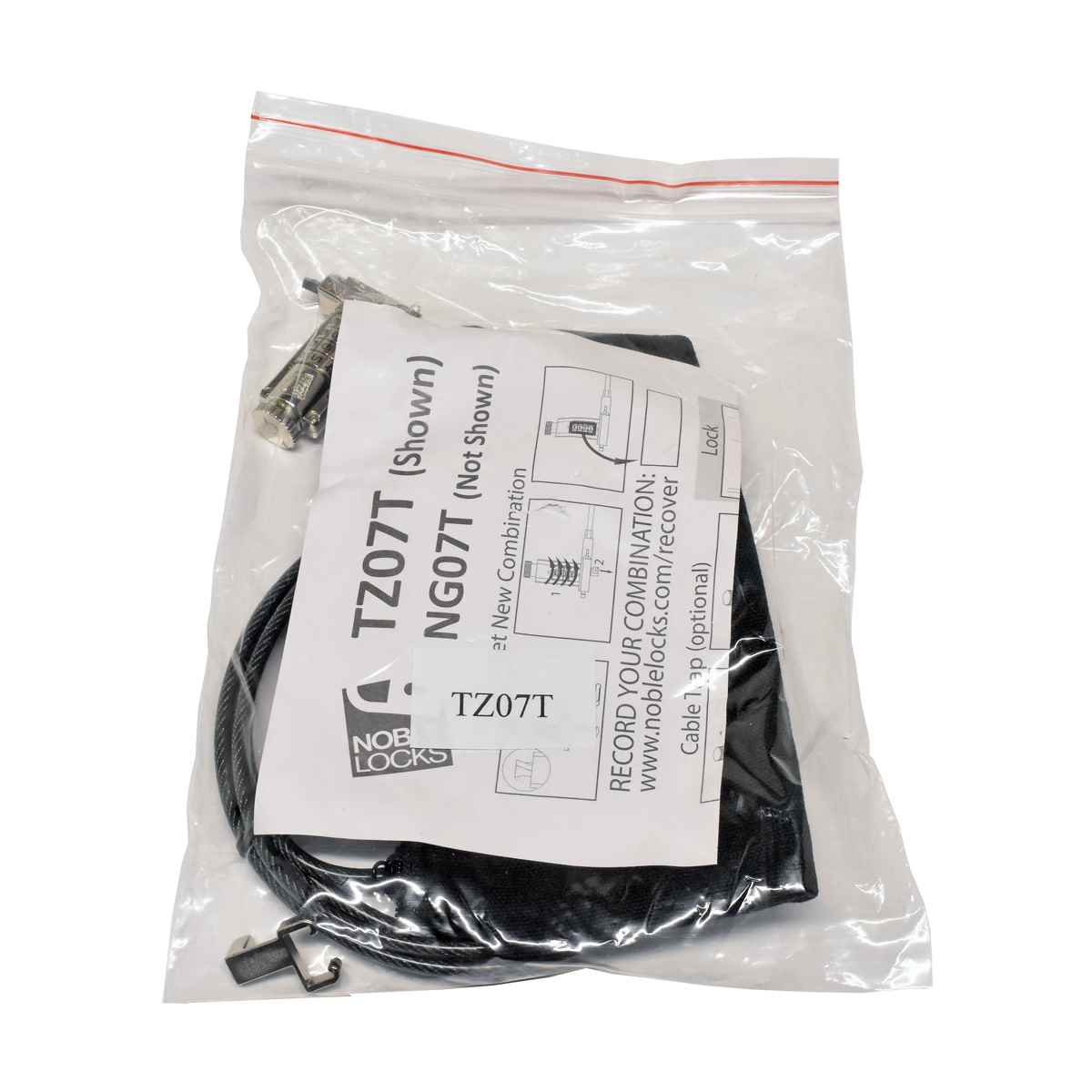 Dell Noble Locks Resettable Combination Wedge Lock TZ07T for Dell Latitude !! Neu, OVP !!