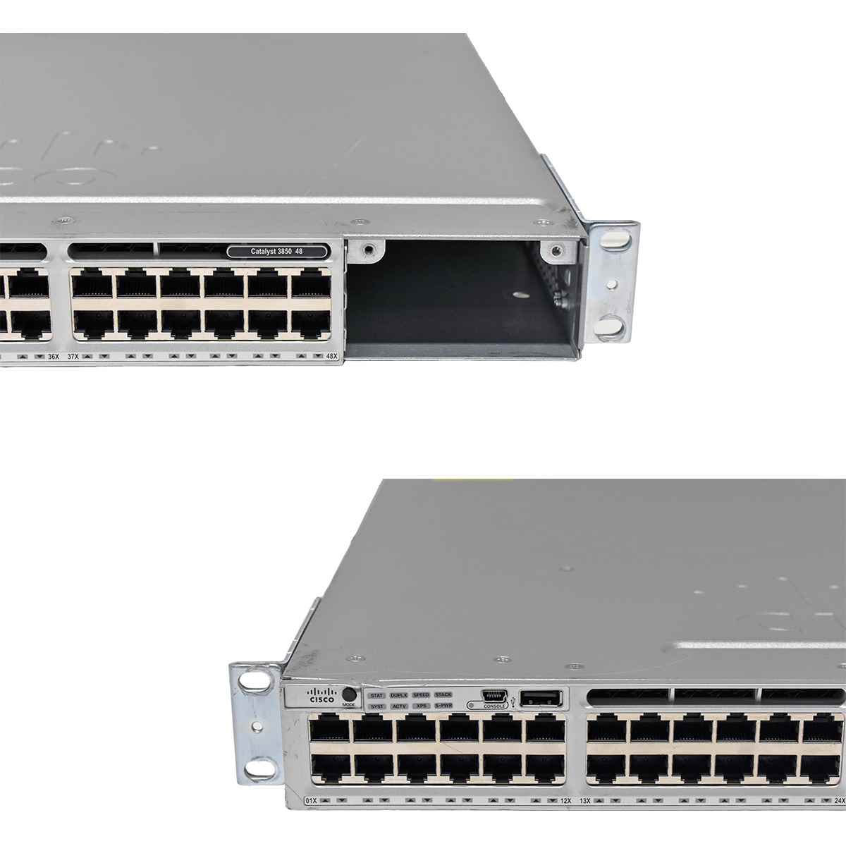 Cisco WS-C3850-48T-L 48-Port stackable Gigabit Ethernet Switch 2x PSU Cisco WS-C3850-48T-L 48-Port stackable Gigabit Ethernet Switch 2x PSU