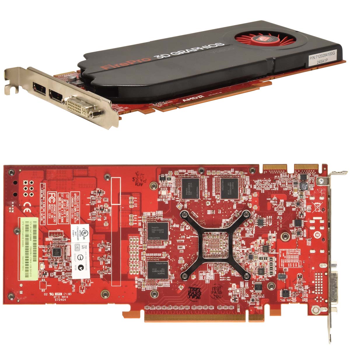 AMD Grafikkarte FirePro V5800 1GB GDDR5 PCIe x16 7120284100G Full Profile