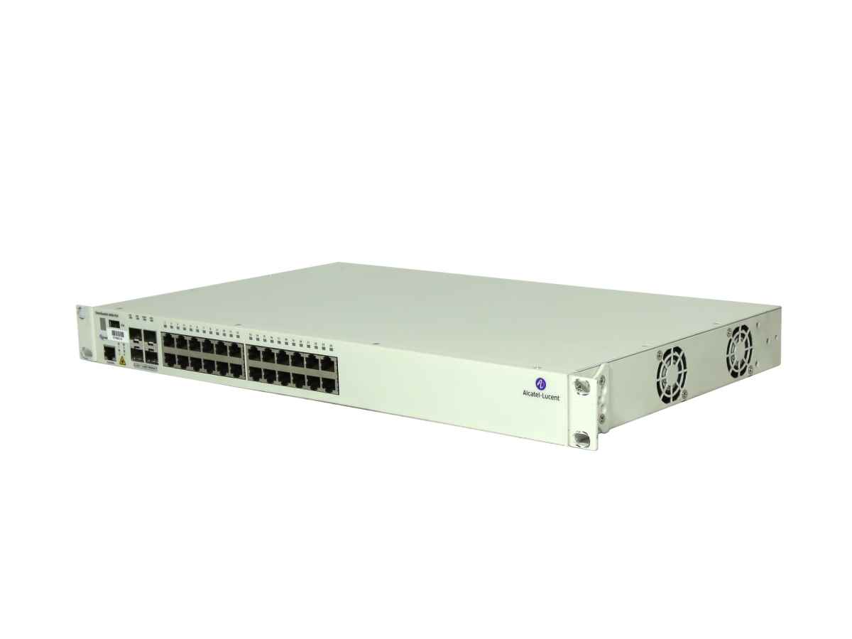 Alcatel-Lucent OmniSwitch 6400-P24 24-Port PoE Switch 4x SFP 2x 10G Stack +Rack Ears Alcatel-Lucent OmniSwitch 6400-P24 24-Port PoE Switch 4x SFP 2x 10G Stack +Rack Ears