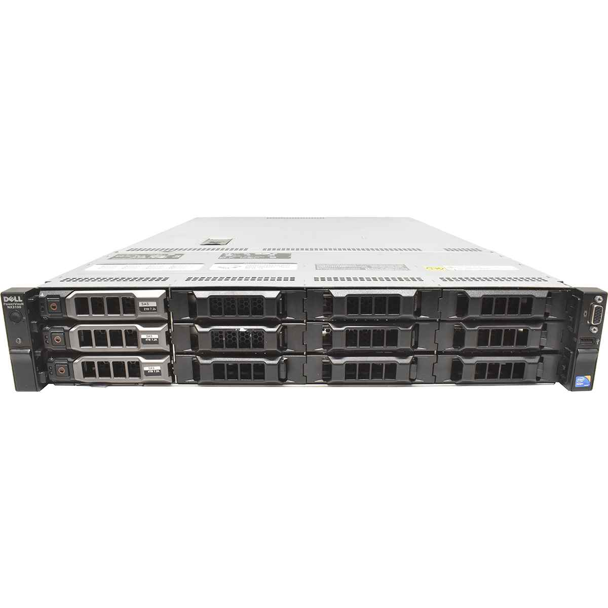 Dell PowerVault NX3100 Server 2x E5620 4C 96 GB RAM  1x 2TB + 2x 4TB HDD 12 Bay +2 Bay 2,5"