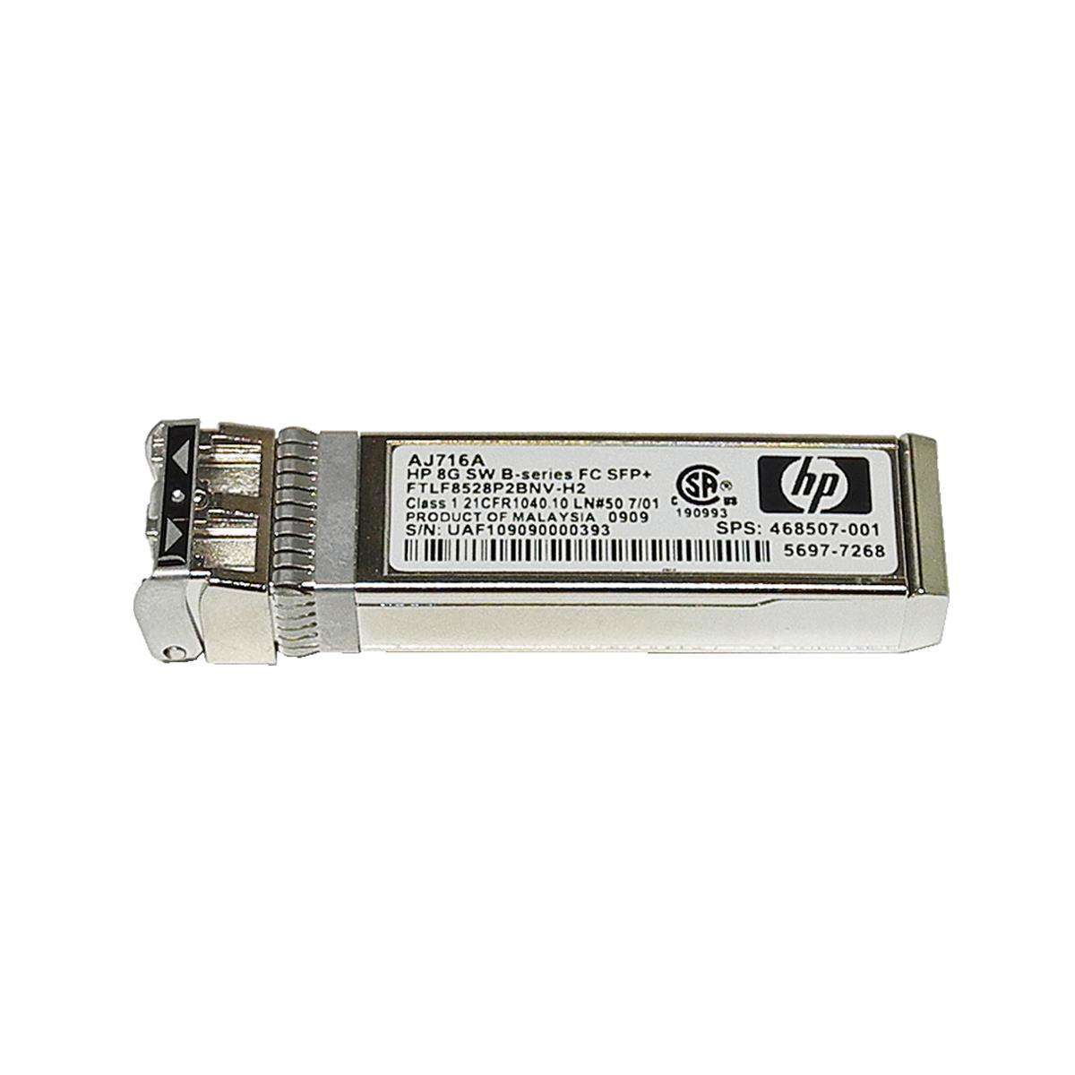 HP-Original-AJ716B-FC-SFP-8Gb-s-SW-850-nm-Transcei-004.jpg HP Original AJ716B FC SFP+ 8Gb/s SW 850 nm Transceiver Module 670504-001